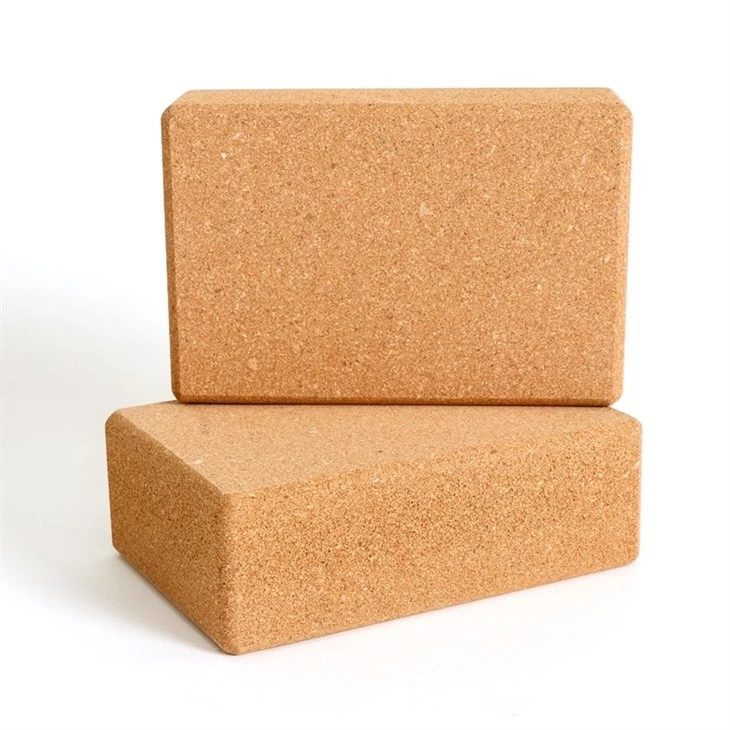 sustainable cork yoga blocks